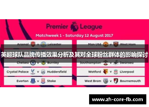 英超球队品牌传播效果分析及其对全球粉丝群体的影响探讨
